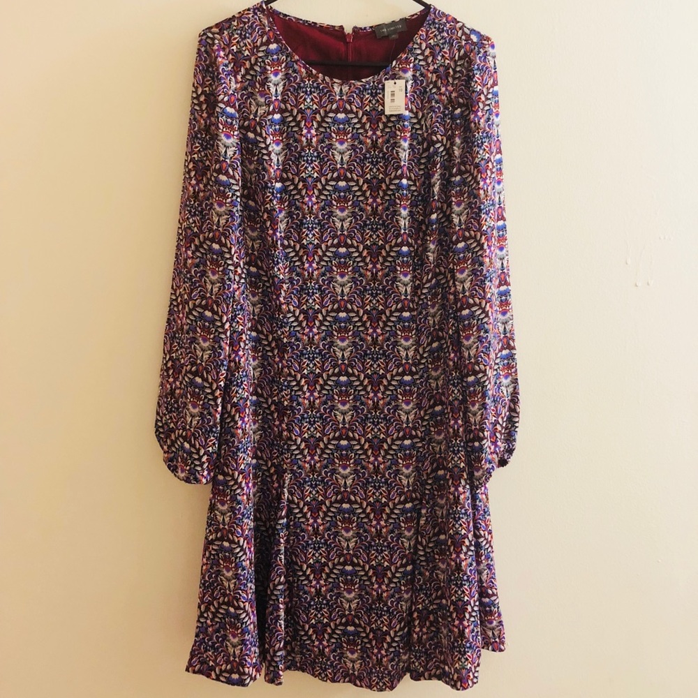 Flare full sleeve dress